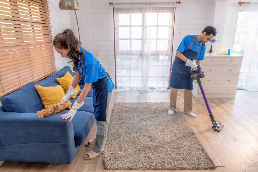 clean before the cleaning lady comes